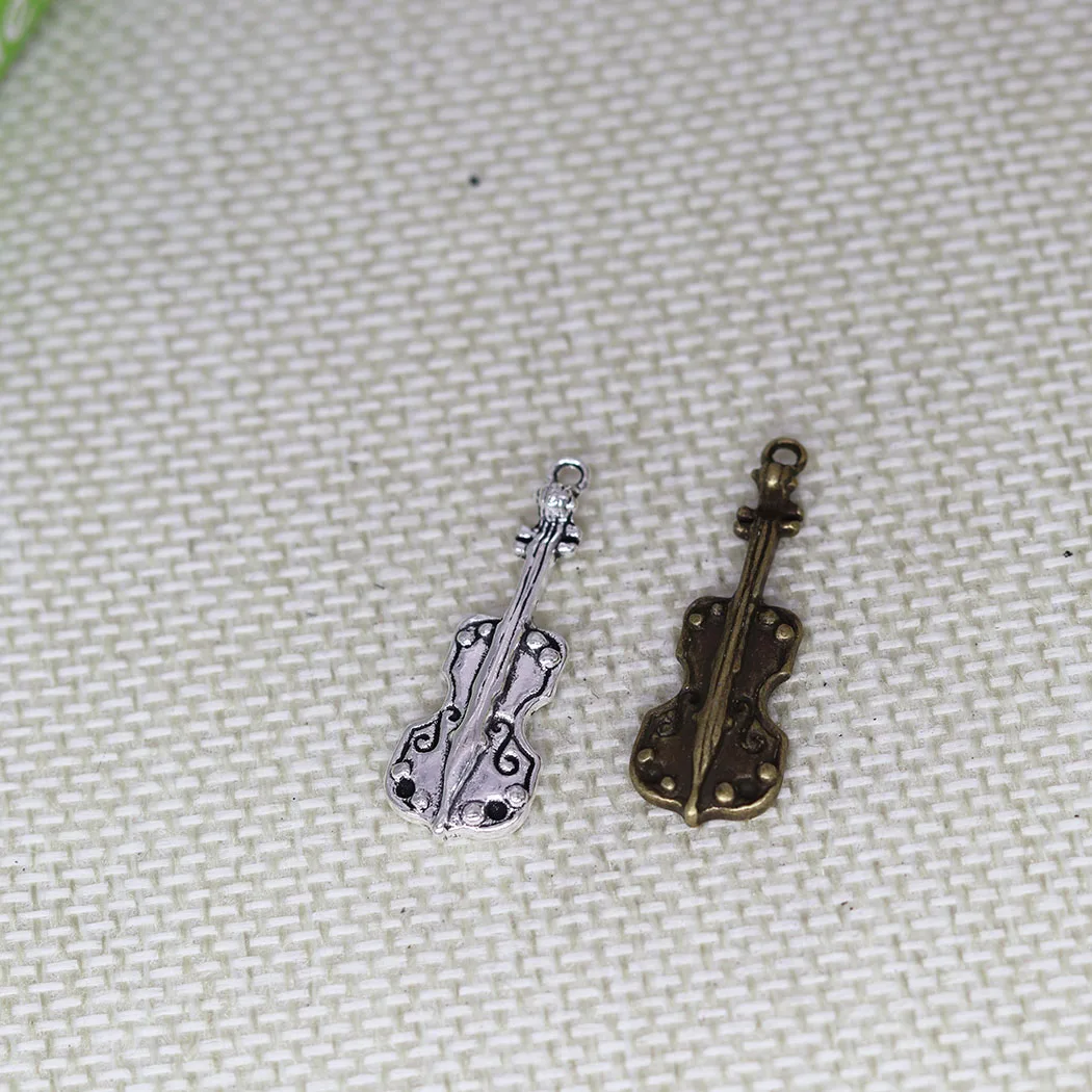 

10 шт./партия, подвески для виолончели, 32 х11 мм