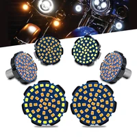 2pcs 1156 rear 1157 canbus 2 inch whiteamber switchback led front turn signal light bulbs for motorcycle harley no hyper flash