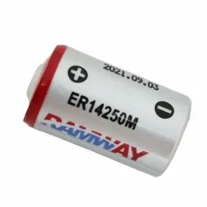 2Pce ER14250M 3.6V Power Type Smoke Detector Wireless Probe Disposable Lithium Battery Part