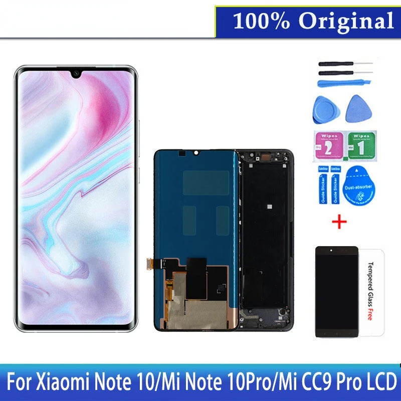 

6.47" Original LCD For Xiaomi Note 10 Display Touch Screen Assembly Xiaomi Note 10 Pro LCD Display MI CC9 Pro Replacement Parts