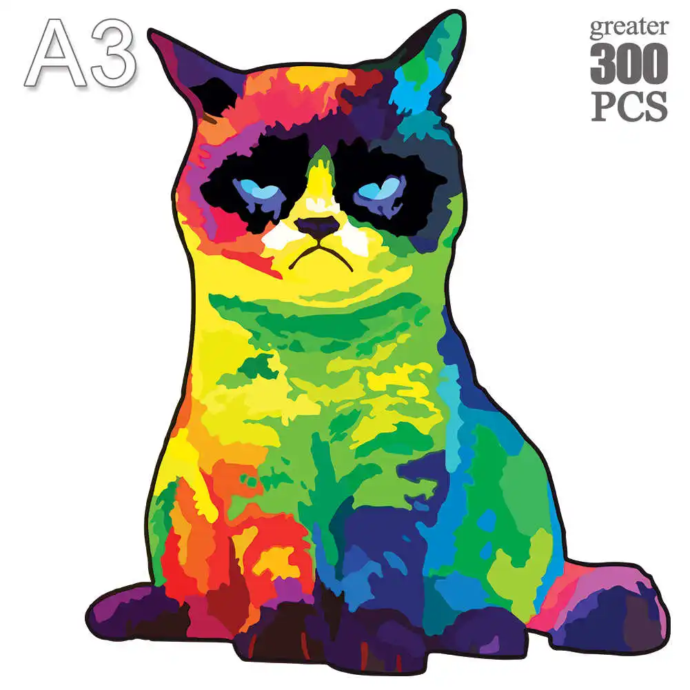 Пазлы деревянные в виде животных для взрослых и детей 300 шт. | Игрушки хобби