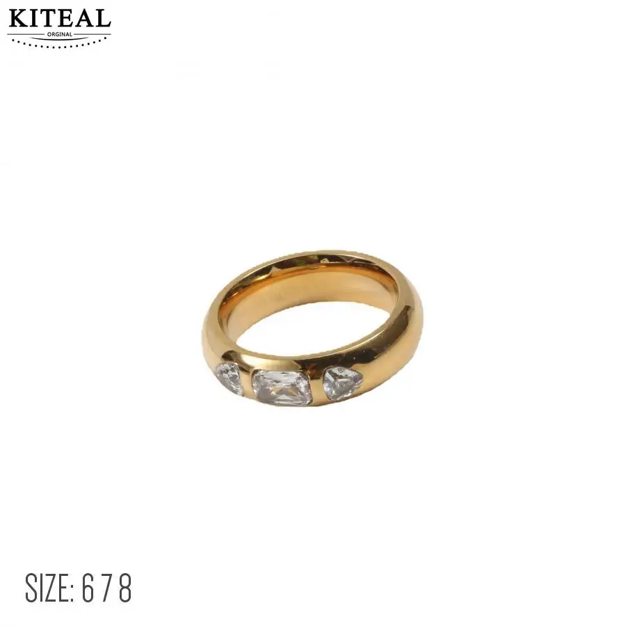 

Плавучие подвески KITEAL с золотым покрытием, размер 6, 7, 8, кольца «богиня» для женщин, 3 необычных вида, подвеска на шею