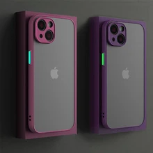 ASTUBIA Square Transparent Frosted Phone Case For iPhone 12 11 13 Pro Max Mini XS Max XR X 8 7 Plus SE 2020  Cover