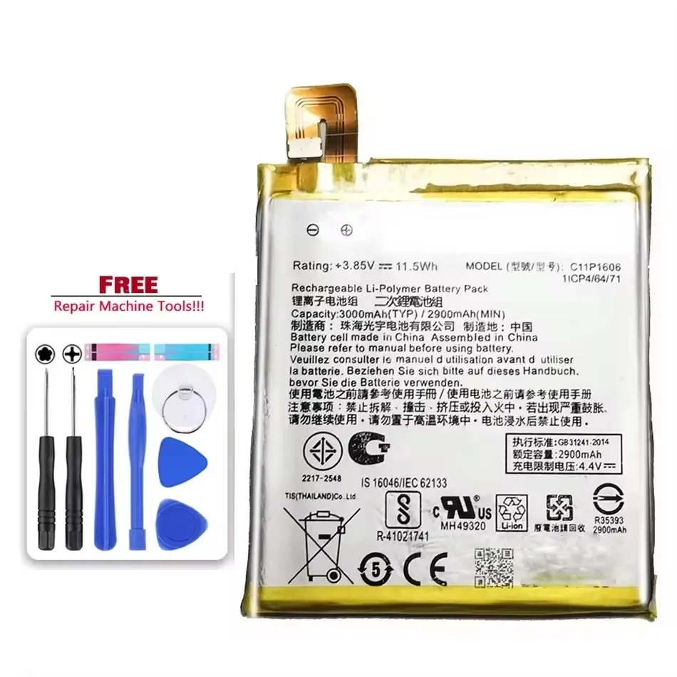 Сменный аккумулятор для мобильного телефона Asus Zenfone Laser 3 Zc551kl C11P1606 3000 мАч