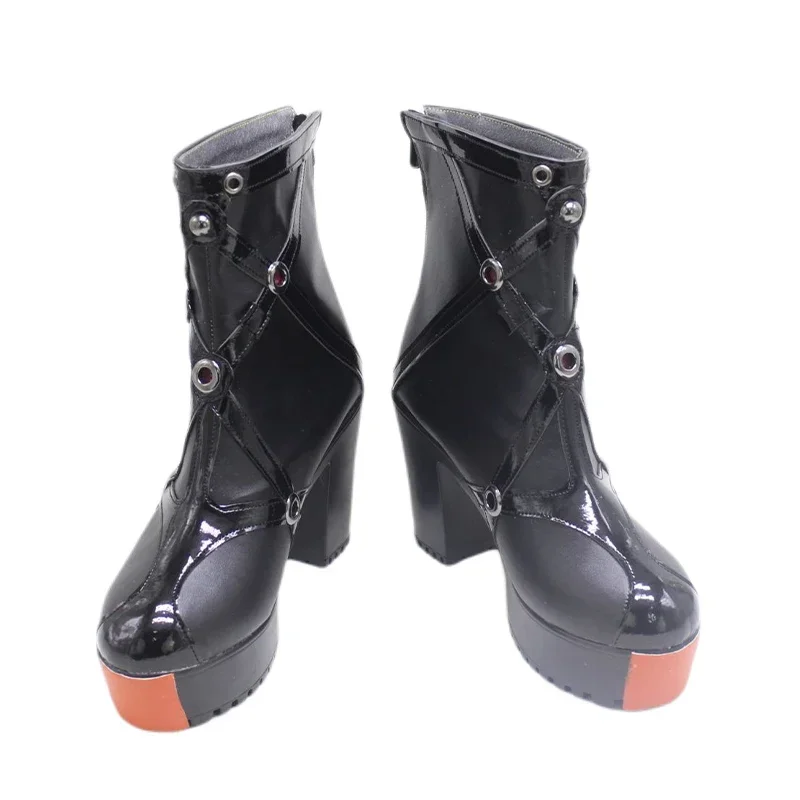 NIKKE Rapi обувь для косплея из искусственной кожи на высоком каблуке реквизит