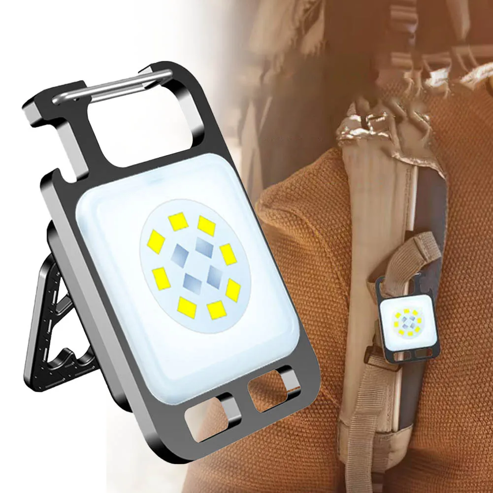 

Mini LED Light Flashlight COB Work Rechargeable USB Type-C Lamp Super Bright Torch Pocket Keychain Waterproof Camping Tools
