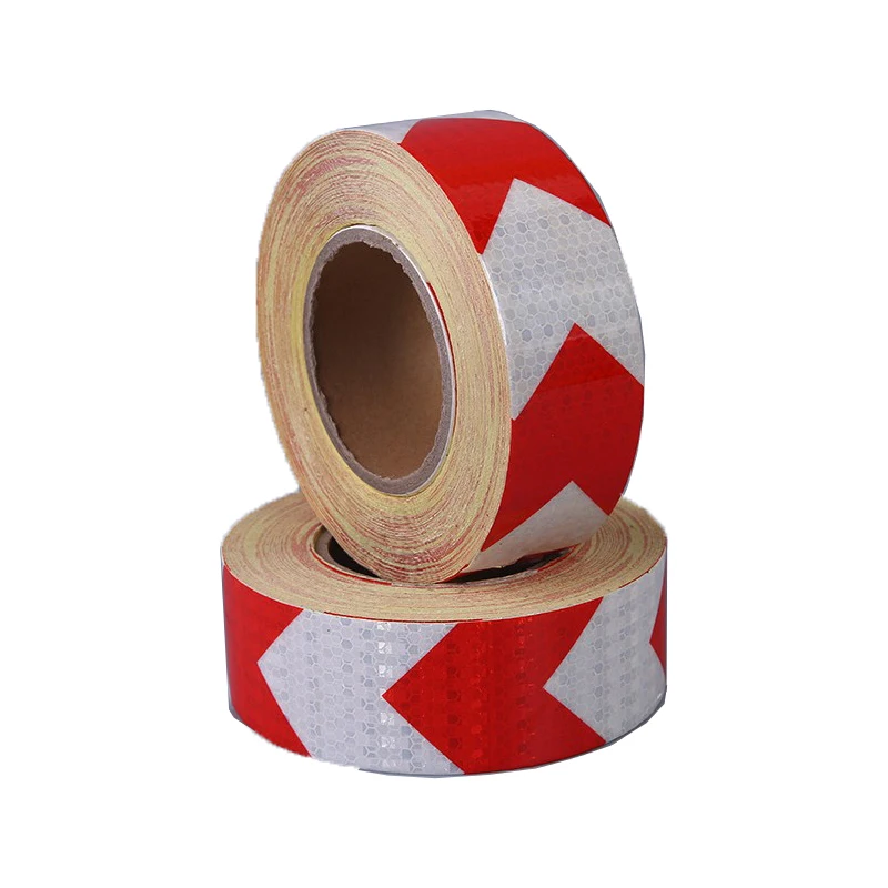Best 5Cm * 50M Reflecterende Conspicuity Waarschuwing Tape Hoge Zichtbaarheid Reflecterende Markering Sticker Voor Bike Truck Boten Trailer