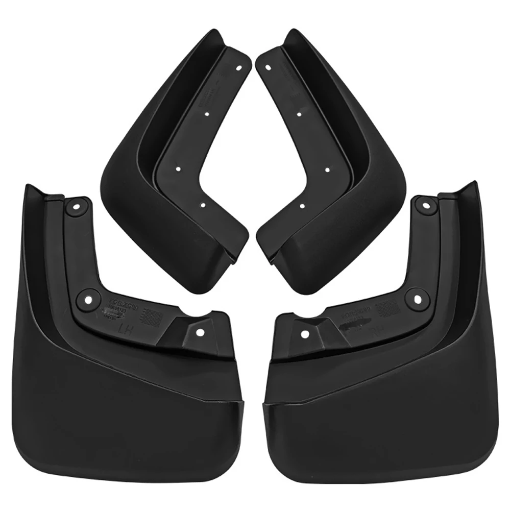 

Mud Flaps Fenders Black Burst Flash Front Rear Mudguards Plastic Replacement Splash Guards For Volvo XC90 05-14