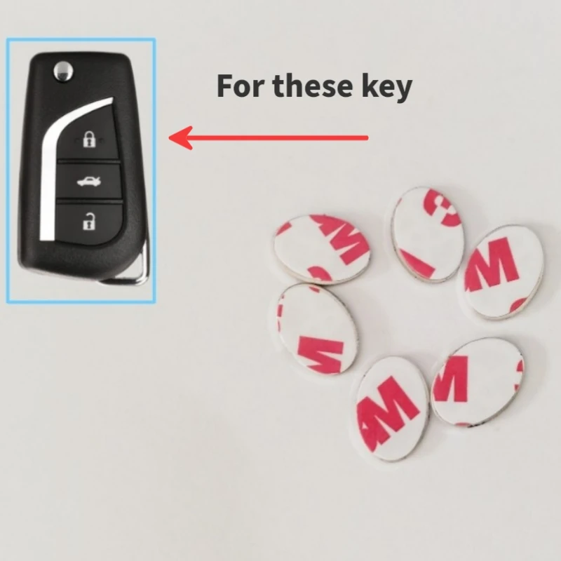 

17*12 мм DIY эмблема логотип Замена наклейки эмблема для дистанционного ключа Toyota