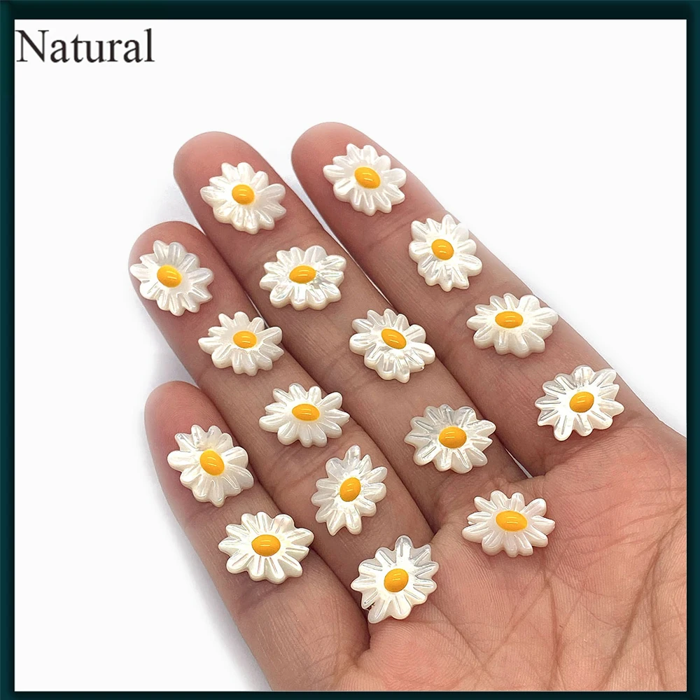 

Natural Seashells Classic Irregular Small Daisy Beads Charming Fresh Jewelry DIY Necklace Earrings Bracelet Accessories 10x12mm