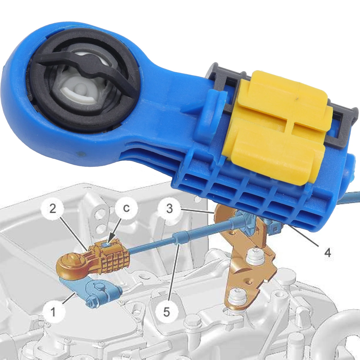 Рычаг переключения передач, концевой кабель, соединительный разъем, адаптер, пряжка для Peugeot 407 206 207 307 308 408, запасные части