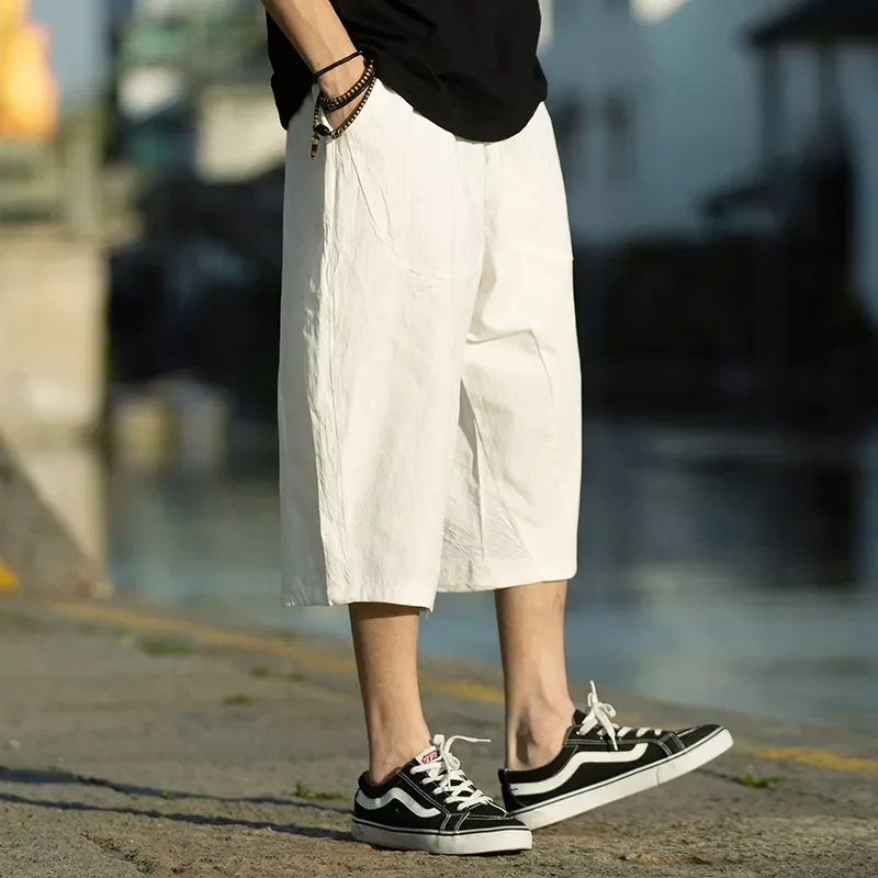 

NEW IN Harajuku Harem Pants 2020 New Mens Summer Cotton Linen Joggers Pants Male Vintage Chinese Style Sweatpants Fashions