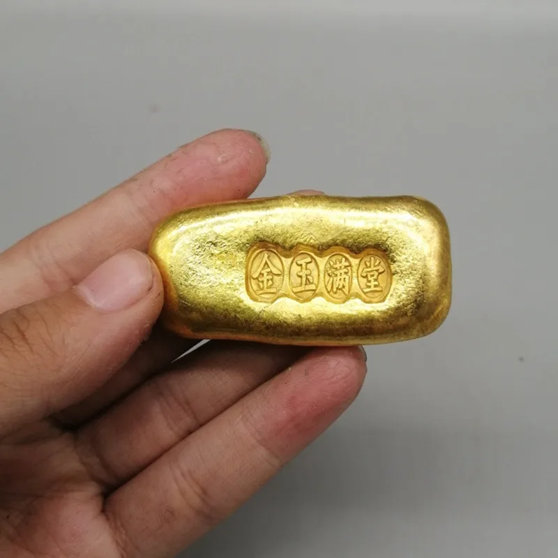 

Ancient Coins Gold Ingot Copper Gilt Antique Collection Home Decoration Supplies Family Furnishings