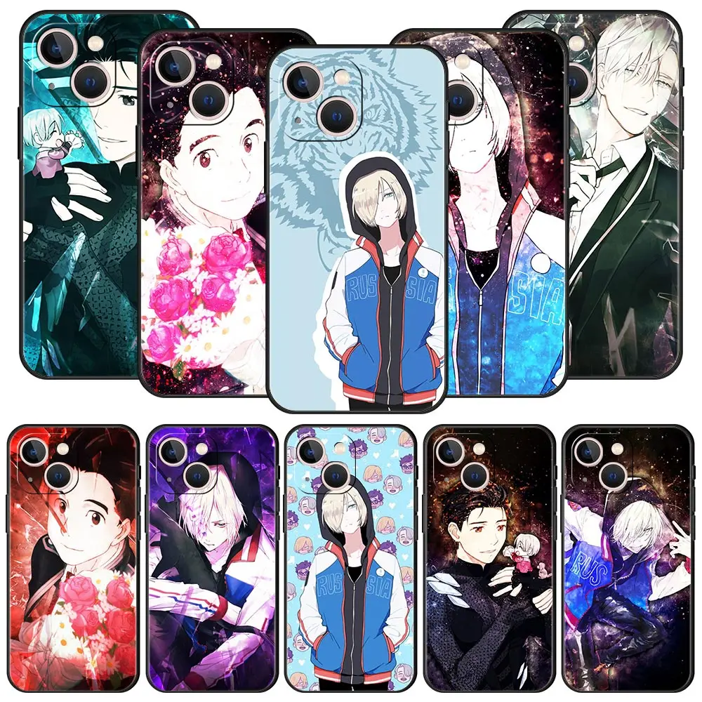 

Yuri!!! On Ice Victor Nikiforov Funda For iPhone 13 14 12 11 Pro MAX Case Luxury Shell Mini XR X SE XS 7 8 Plus Phone Cover