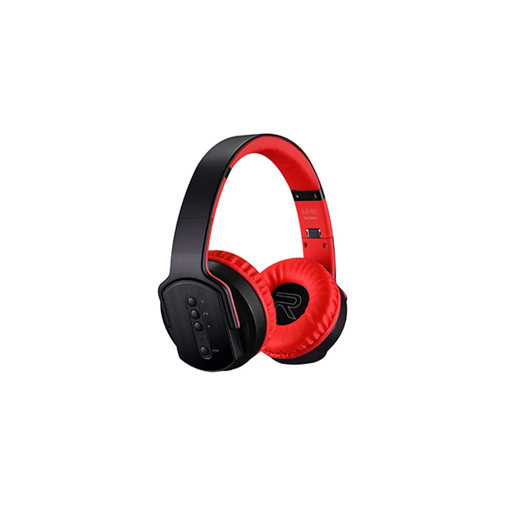 

Wireless Headphone Telescopic Stereo Computer Accessories Headsets with Mic Gaming Earpiece Headset PC Tablet Red