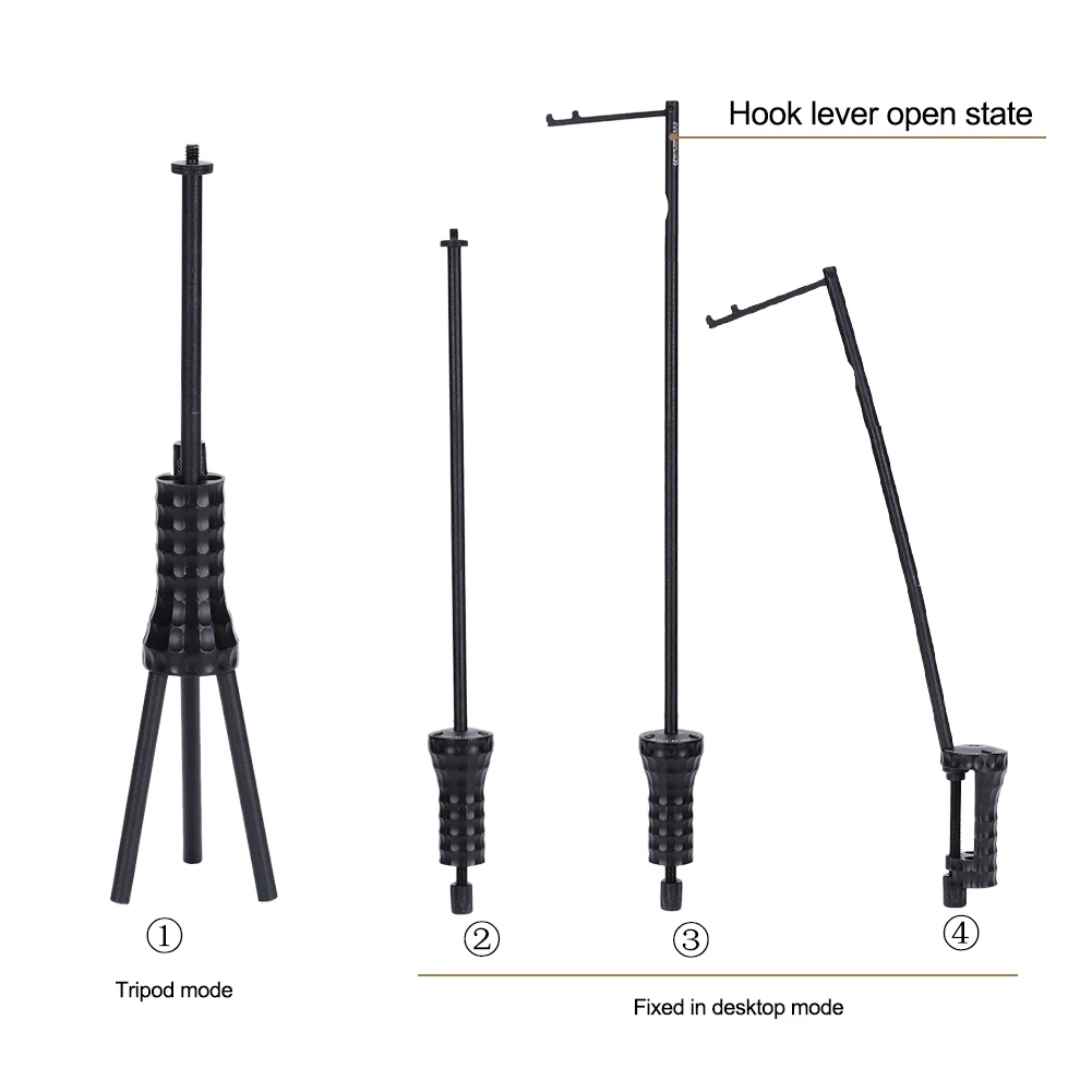 

Light Stand Holder Multifunctional Camping Lantern Bracket Aluminum Alloy 1/4 Screw Adapter for Outdoor Camping Hiking