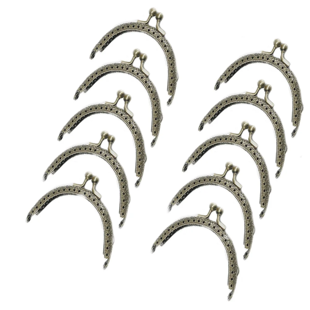 

Frame Purse Clasp Metal Coin Handbag Lock Kiss Buckles Circular Semi Frames Clutch Embossed Making Hinged Diy Clasps Handle