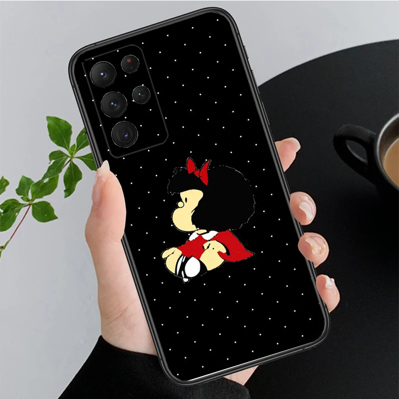 Mafalda чехол для телефона Samsung Galaxy A35 A55 A54 A15 A25 A05s A05 A22 A24 A52 A33 A34 M34 M14 M54 M23 Funda