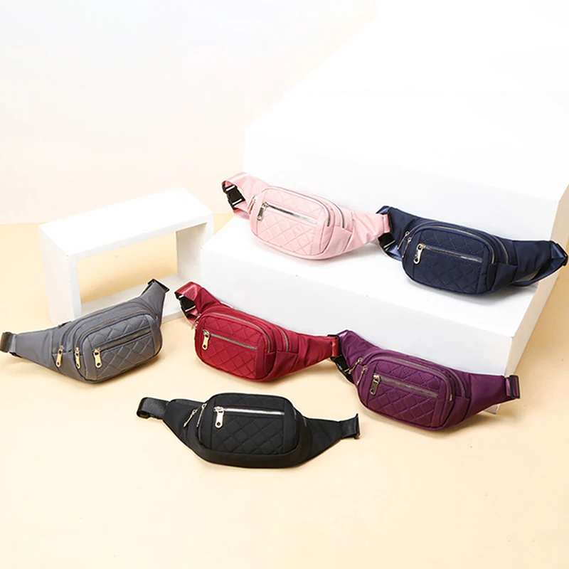 

Женская поясная сумка, нейлоновая ткань, водонепроницаемые сумки на ремне, дизайнерская нагрудная сумка через плечо, женская модная забавн...