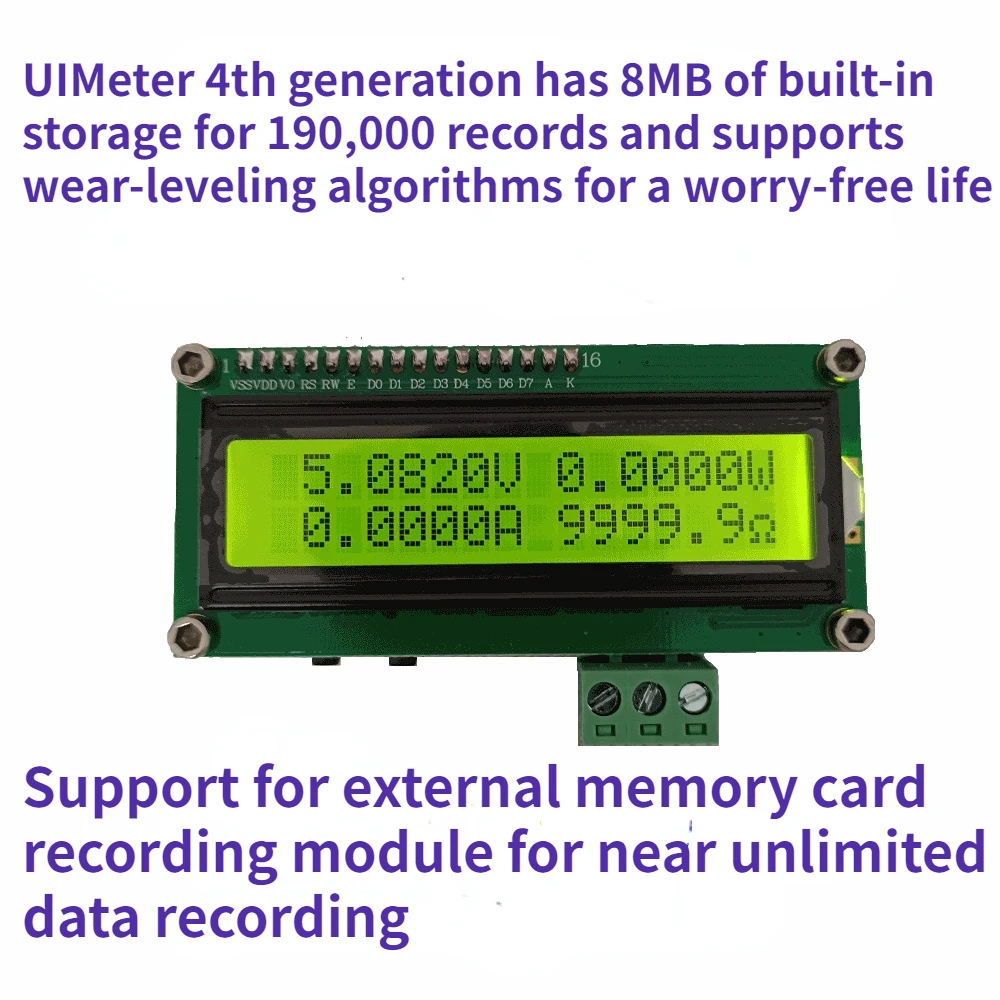 Измеритель напряжения и тока на 5 цифр, тестер шунтирующего измерителя, счетчик кулона, регистратор данных