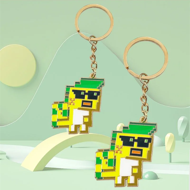 Брелок для ключей игры Genshin Impact косплей Natlan Kinich Dragon K'uhul Ajaw подвеска из сплава