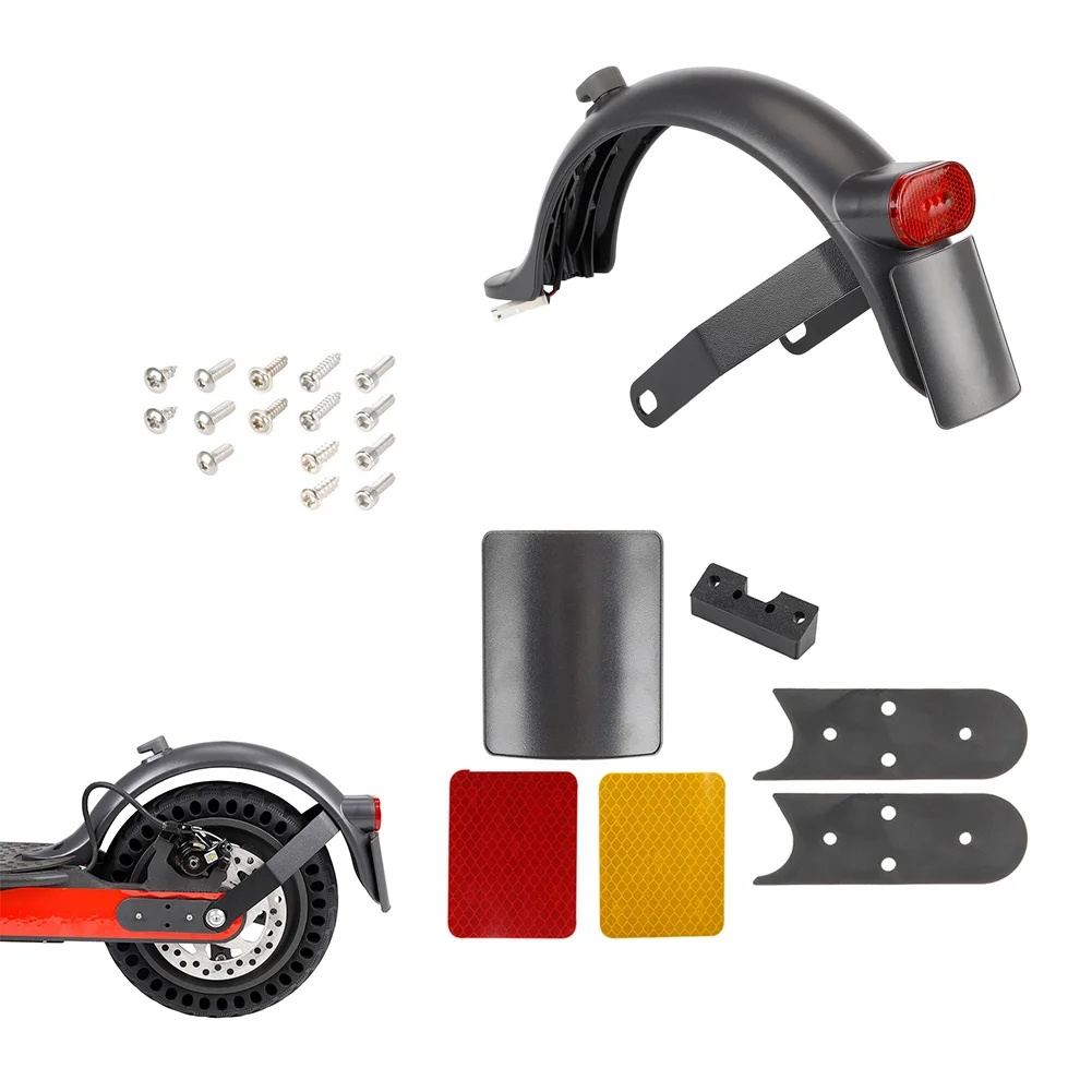 

For Xiaomi Pro Pro2 1S Fender Kit Electric Scooter Rear Fender Mudguard Taillight Bracket Set Mud Guard Scooters Accessories