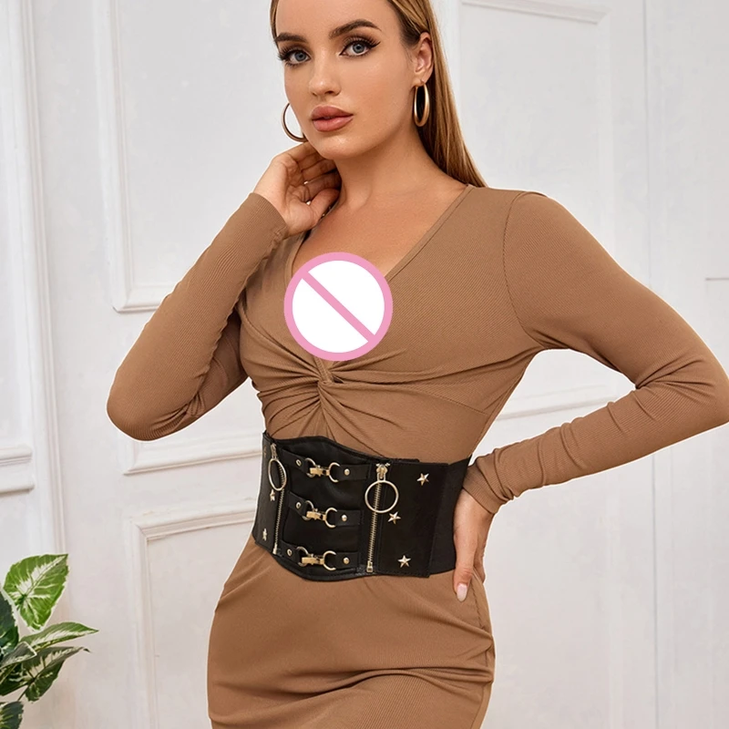 

40GC Женский коммутационный корсет с застежкой-молнией женский однотонный поднимающий маскарадный вечерний укороченный топ черный топ с зап...