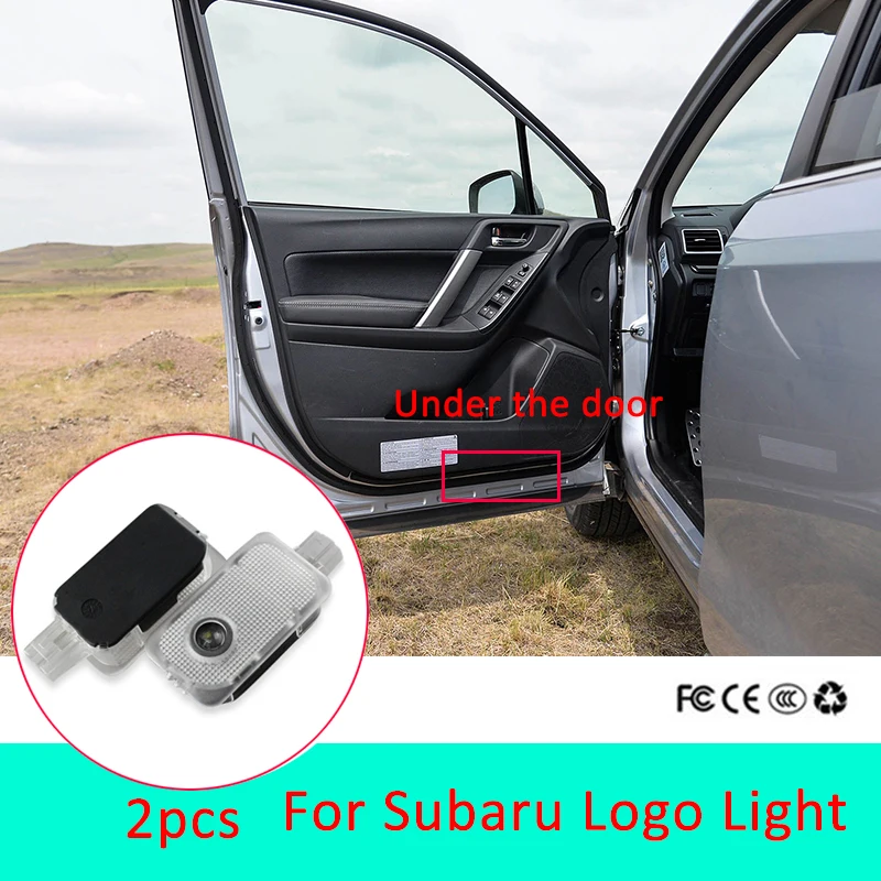 4 шт. Светодиодные Автомобильные дверные фары для Subaru Forester Outback Legacy XV Impreza Tribeca