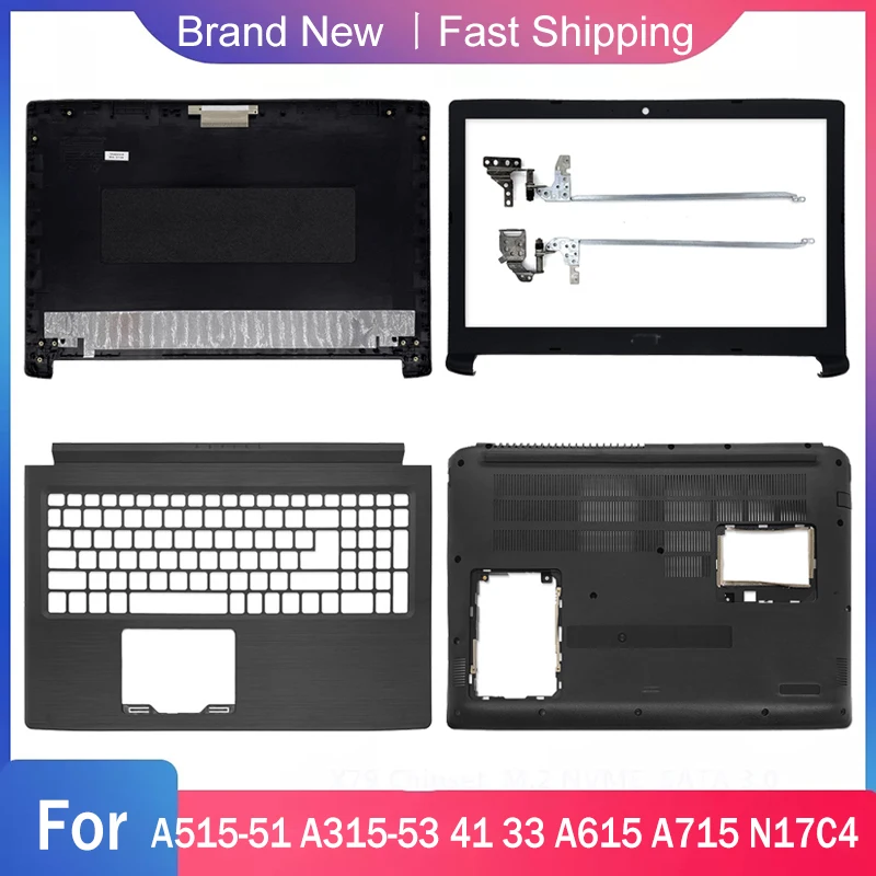 Новый нижний корпус для ноутбука Acer A515-51 A315-53 41 33 A615 A715 N17C4 задняя верхняя крышка с