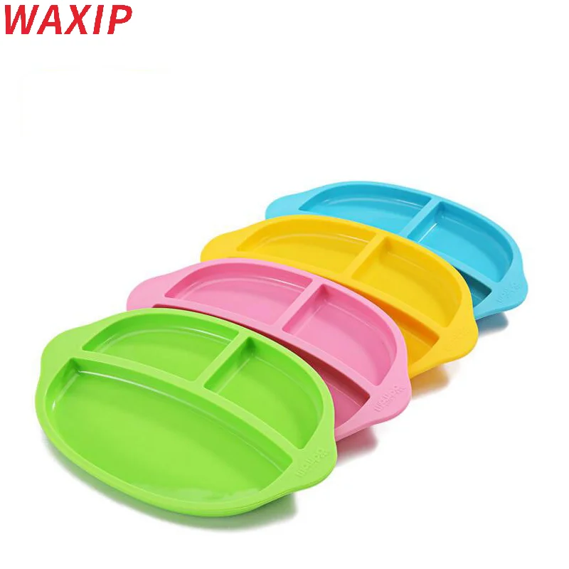 

Top Qulaity Baby Bowls Plate Tableware Children Food Container Placemat Dishes Infant Feeding Cup Child Silicone Kids Feed Plate