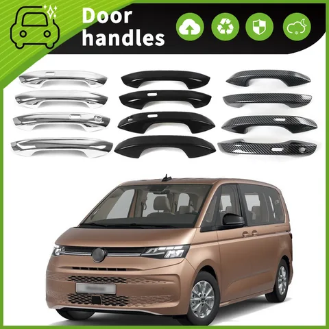 Дверные ручки для 22-23 Volkswagen Multivan T7, декоративные дверные чаши, ручки, устойчивые к царапинам защитные наклейки