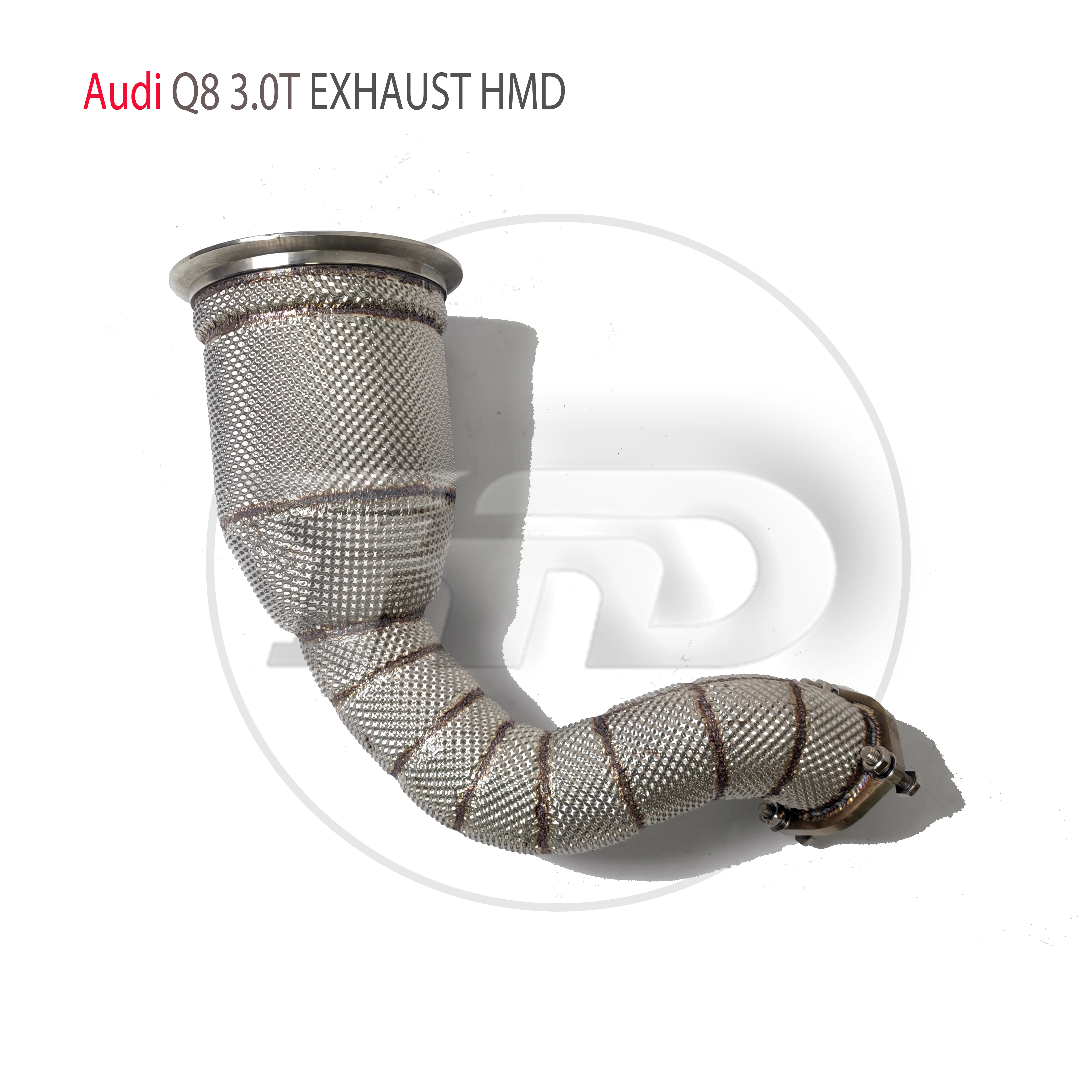 

HMD Exhaust Manifold High Flow Downpipe for Audi Q8 3.0T Car Accessories With Catalytic Header Without Cat Catless Pipe