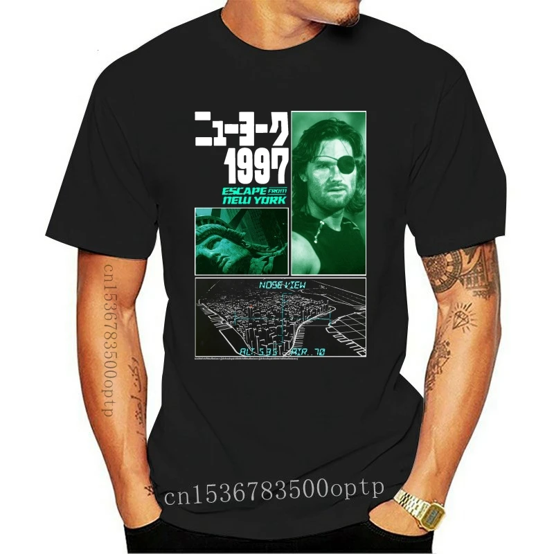 Escape From New York Night Vision Mens T Shirt 1997 Glider Navigation Nose View