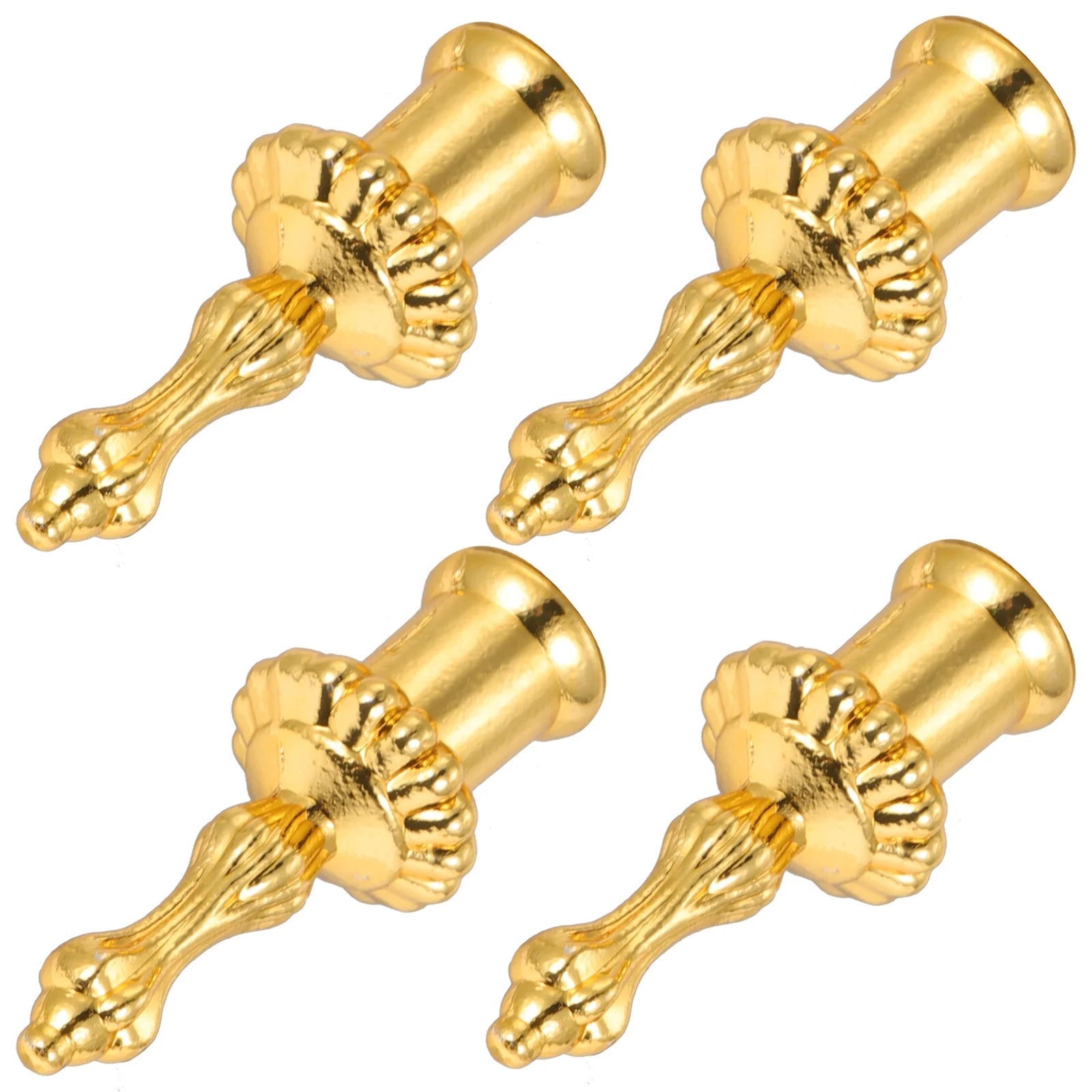 

4 Pcs Nut Lamp Accessories Finials Gold Table Lamps Top Shade Holder Harp Zinc Alloy Decoration Caps Tapped Crystal