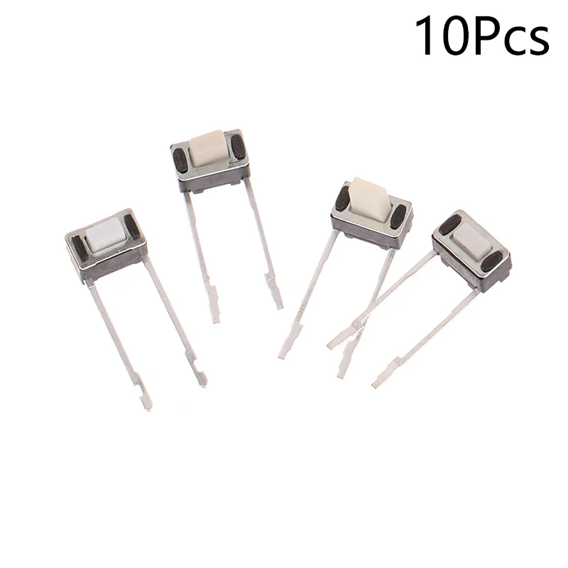 

10pcs 3x6x5mm Micro switch Touch switch Side press Push Button Switch Side two feet Long foot