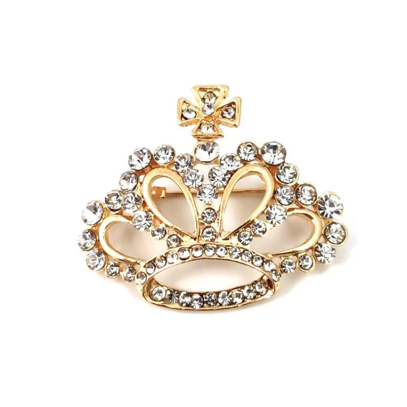 

Luxury Design Crown Brooches Fashion Rhinestone Women's Brooch Party Gifts Clothing Accessories Pins