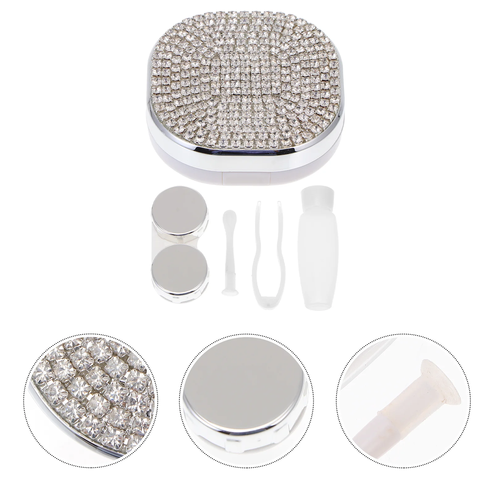 

Suitcases Set Plastic Contact Lens Holder Eye Contact Case Contact Cases Lens Accessories