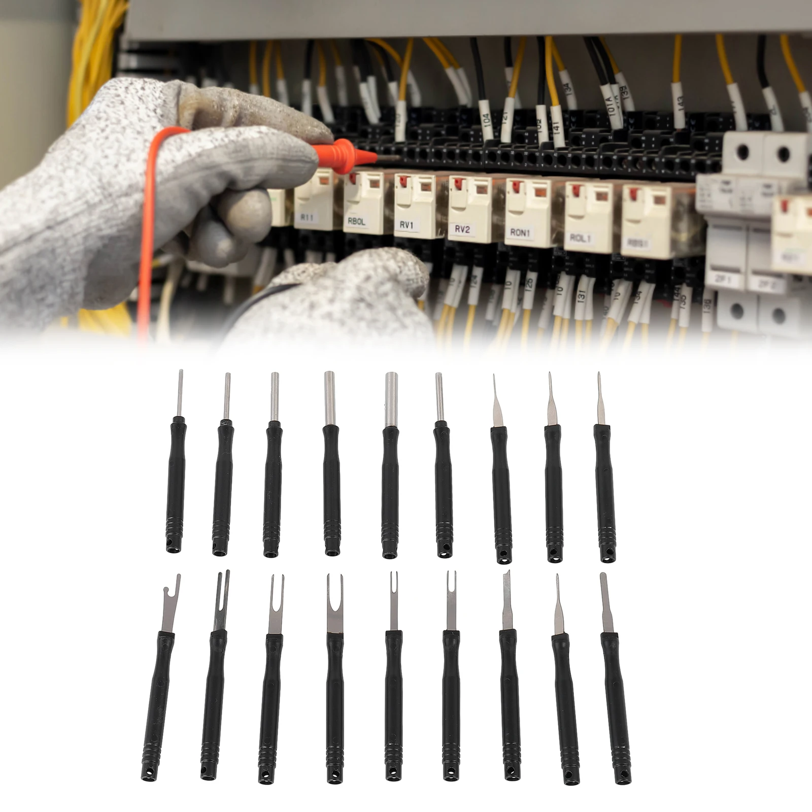 

Car Cable Plug Removal Tool Pin Extractor Repair Removal Tool 1set For Cars Wiring Harness High Quality Material