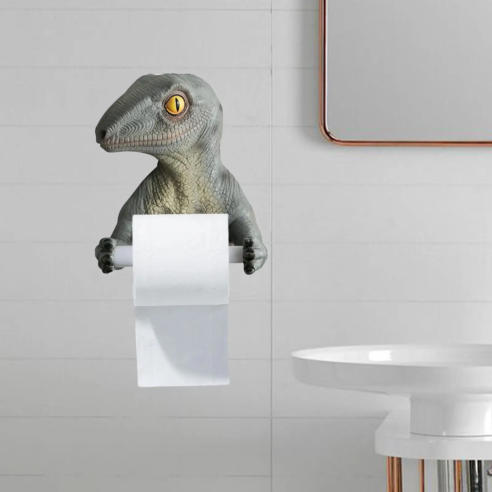 

Держатель для туалетной бумаги с динозавром