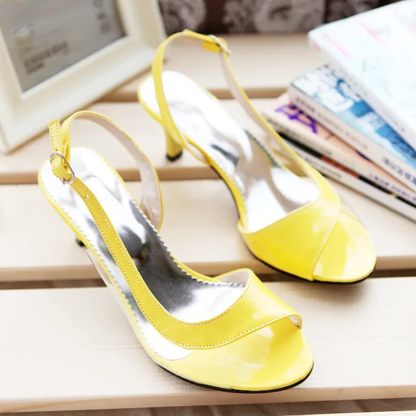 

Women Fashion Peep Toe Pumps Ladies Wedges Transparent High Heels Woman Slingbacks Buckle Shoes Female Solid Footwear Summer