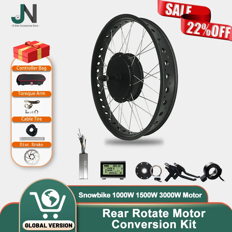 Купи 48V 1000W 1500W 72V 3000W Brushless Non-Gear Rear Rotate Motor with Kunteng Control System Parts for 170mm Fork Size Of Ebike за 7,034 рублей в магазине AliExpress