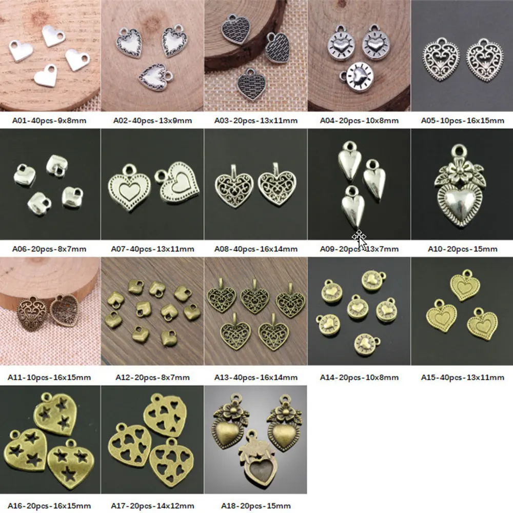 

New Arrival Little Peach Heart Charms For Jewelry Making Gifts For Women