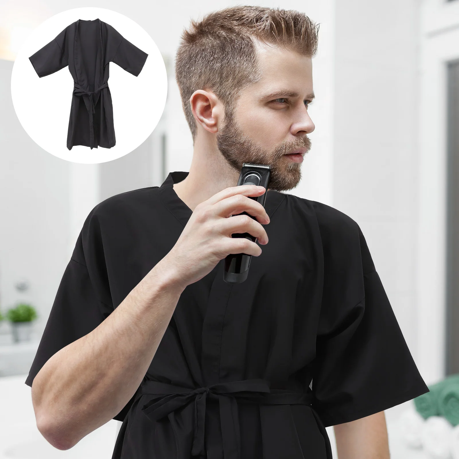 

Hair Salon Cape Smock Cutting Gown Capes Barber Stylist Client Robes Haircut Smocks Apron Hairdressing Cloth Clients Hairdresser