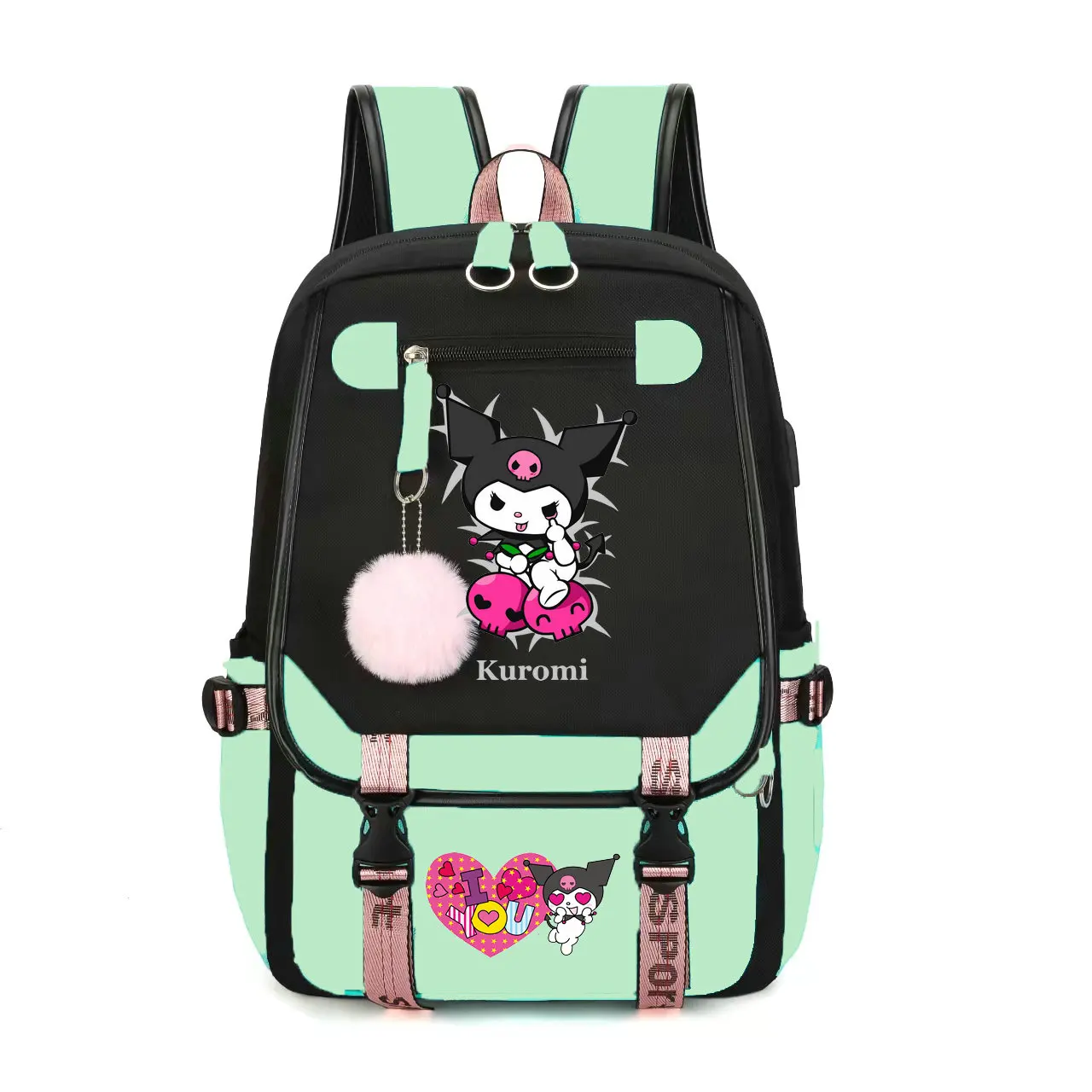 Милый женский рюкзак Kuromi школьные ранцы для учеников старших классов