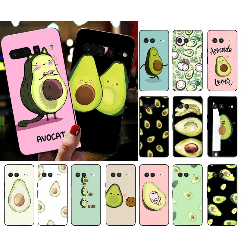 

Phone Case for Google Pixel 7 Pro 7 6A 6 Pro 5A 4A 3A Pixel 4 XL Pixel 5 6 4 3 XL 3A XL 2 XL Avocado Fruit Case Funda