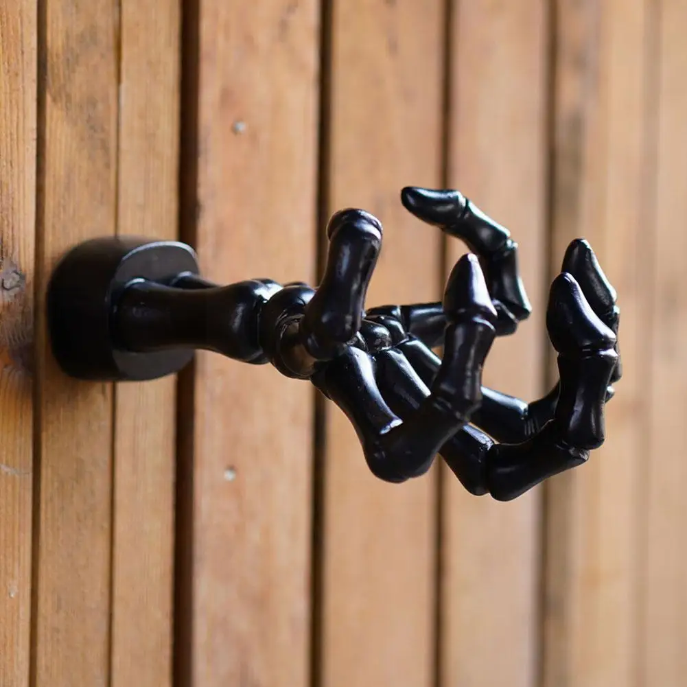 

Skull Hand Sculpture Wall Storage Hook Halloween Ghost Hand Decoration Statue Halloween Decorative Party Resin Hoo S2m7