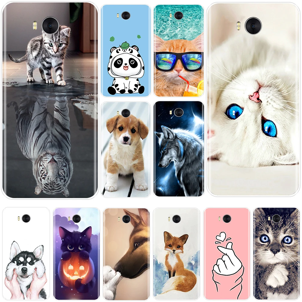 

Soft TPU Back Cover For Huawei Y5 Y6 Y7 Prime 2017 2018 Y9 2019 Cute Animals Phone Case Silicone For Huawei Y3 Y5 Y6 II Y7 Pro