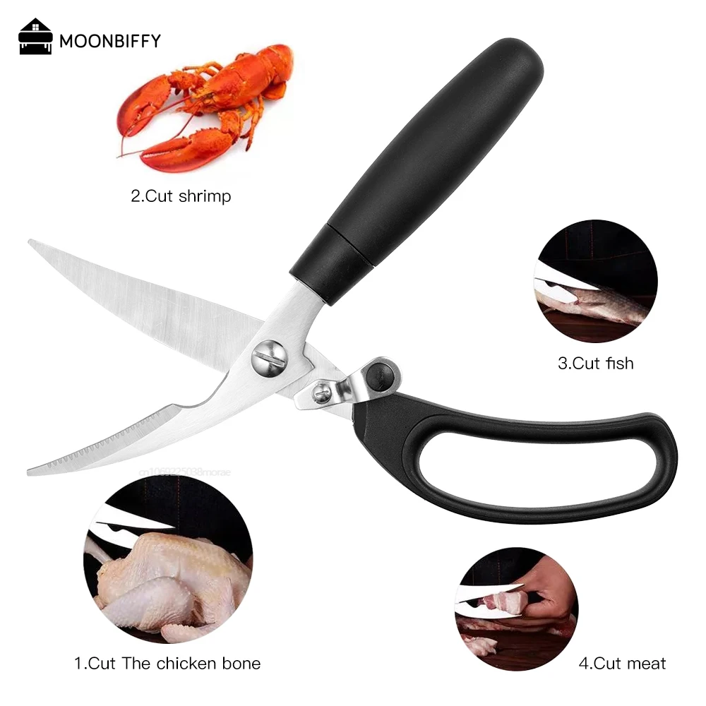 

Мощные кухонные ножницы нож для рыбы нож для куриных костей нож для рыбы ножницы из нержавеющей стали кухонные ножницы нож многофункциональные домашние ручные инструменты