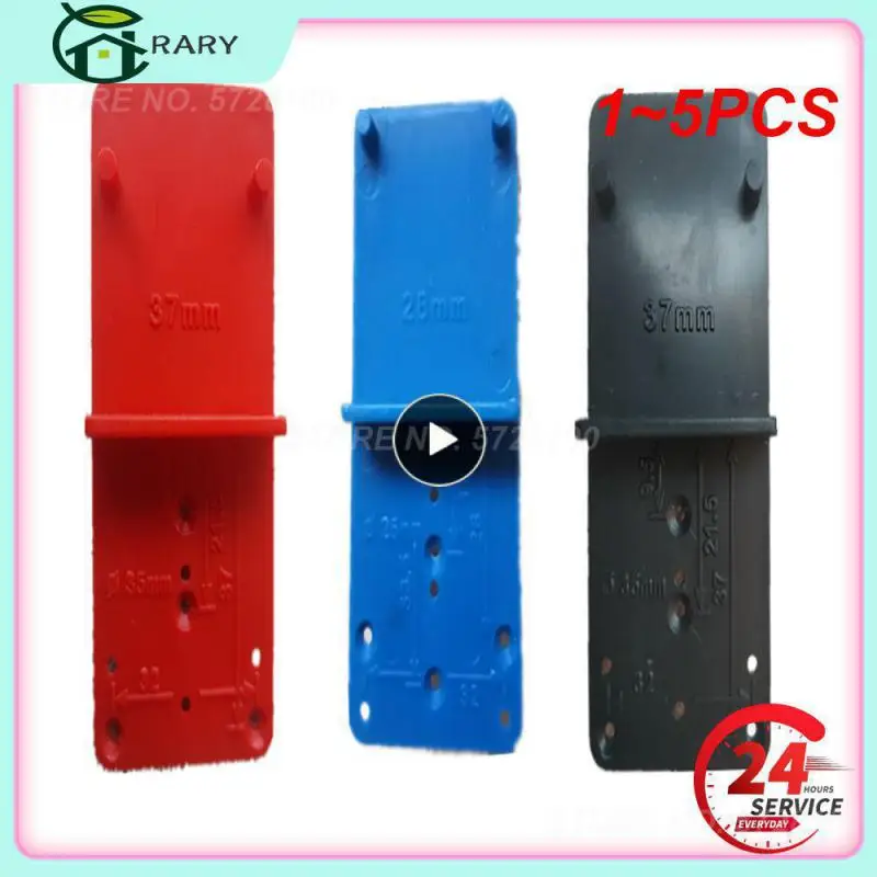 

1~5PCS Hinge Hole Drilling Guide Plastic 28/37mm Woodworking Punch Opener Locator for Cabinets Installation Template Woodworking