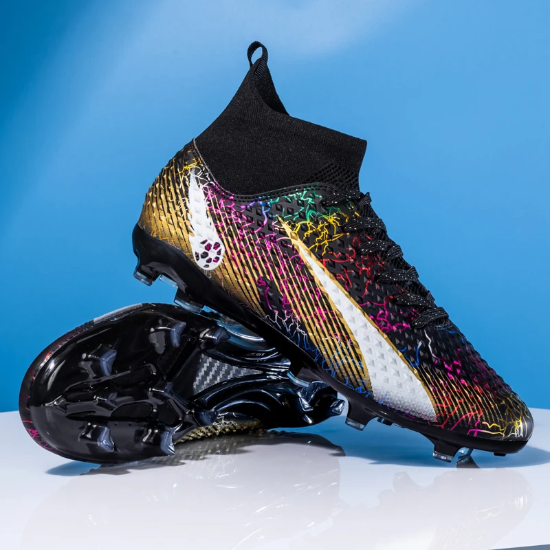 

Men's football shoes Outdoor sports Flywire high ankle waterproof football shoes, training non-slip, comfortable sports football
